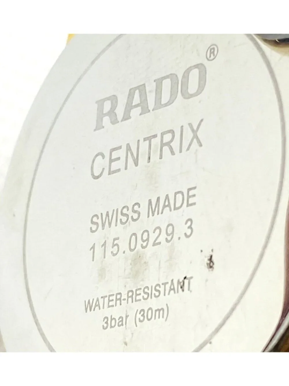 Rado Centrix Ref 115.0929.3 Black 38mm 6.75